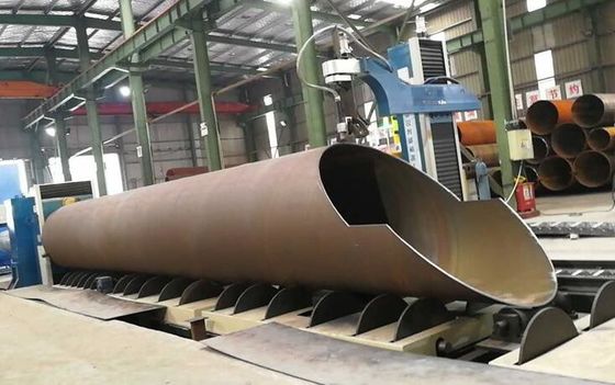 Big Diameter CNC Pipe Profile Cutting Machine Cutting Thickness Up To 1250mm