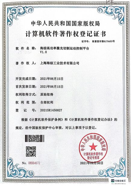 La Chine Hyzont(Shanghai) Industrial Technologies Co.,Ltd. certifications
